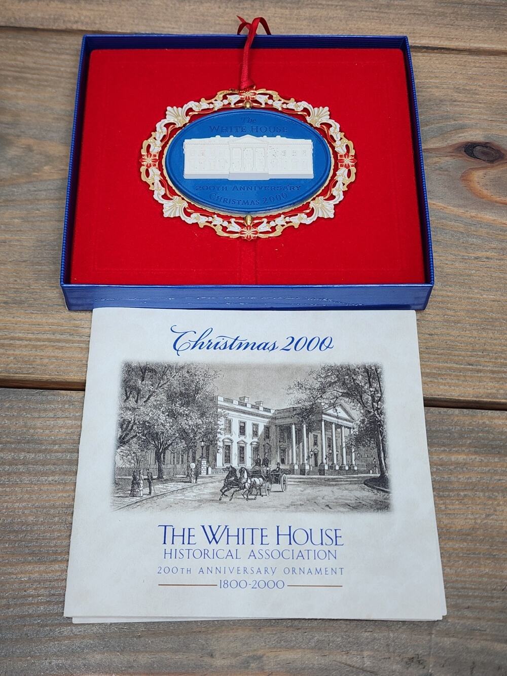 2000 The White House Historical Assoc. A House Becomes A Home Christmas Ornament